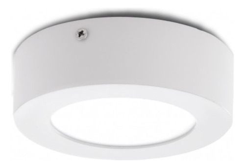 Plafon Adria Mini 12cm Diametro Aluminio Blanco Negro Led 5w