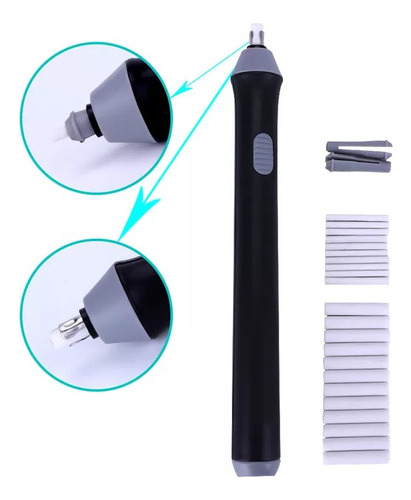 Borrador Eléctrico + 92 Gomas De Recarga -para Boceto Dibujo