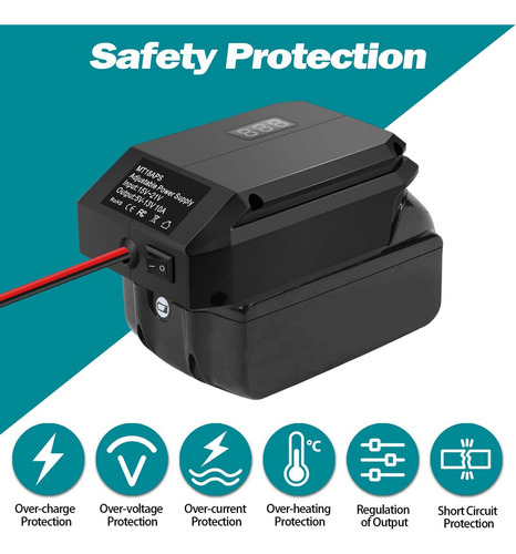 , Convertidor Reductor De 18 V A 12 V Para Batería De 18 V,