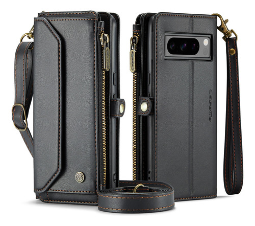Suitable For Google Pixel 8 Pro Mobile Phone Case, Card Slot Mobile Phone Leather Case Multifunctional Mobile Phone Case