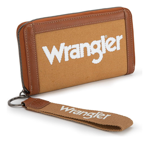 Billetera Wrangler Montana West Importada 100% Original Boho Marron