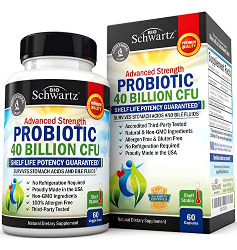 Probiotico 40 Mil Millones De Ufc. Potencia Garantizada Hast