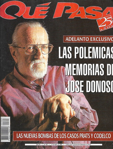 Revista Qué Pasa 1307 / 27 Abril 1996 / Memorias José Donoso