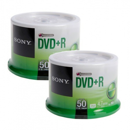 Pack Bulk Sony Dvd Virgen Dvd+r 100 Unidades 120min