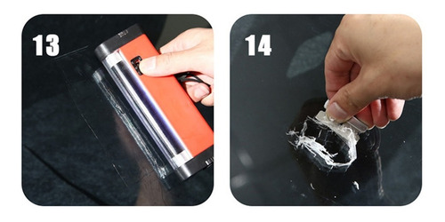 Imagem 9 de 9 de Kit Reparo Conserto Para-brisa Vidro Quebrado Carro Refil