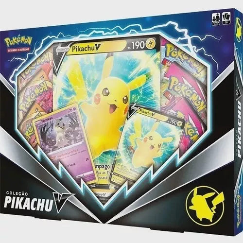 Box de Cartas Pokémon Coleção Pikachu V - Copag