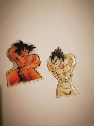 Stickers Con Resina 3d Goku, Vegueta Dragon Ball 