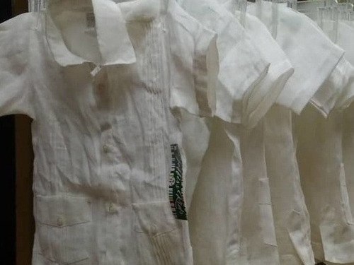 100%guayabera Lino Puro Marca Joffiss Kids 