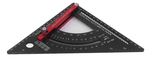 Regla Triangular For Carpintería Con Goniómetro Ajustable A
