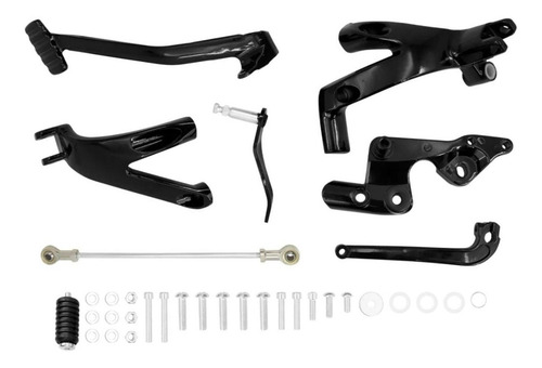 Imagen 3 de 6 de Mandos Adelantados Negros Para Harley Davidson Softail 18 Up