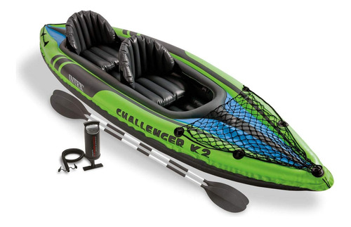 Intex Ep Challenger K2 Kayak, Kayak Inflable Para 2 Persona.