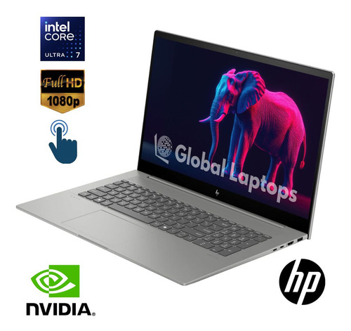 Laptop Gamer HP Envy Ultra Core 7 12 núcleos 32 GB RAM 1 TB SSD Placa Nvidia Rtx 4 GB Dedicados 17.3 Touch Cw1023