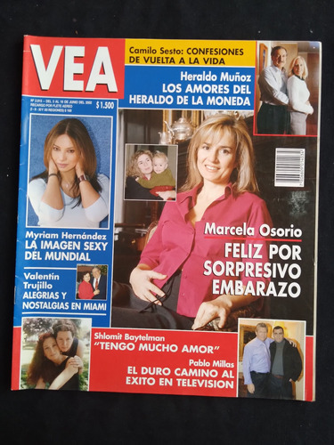 Vea N° 2.915 3 Al 16 De Junio Del 2002 Marcela Osorio. J