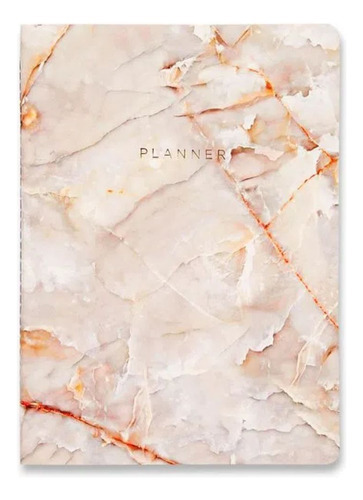 Planner Cicero Revista Permanente Mensal 19x25 Marmore