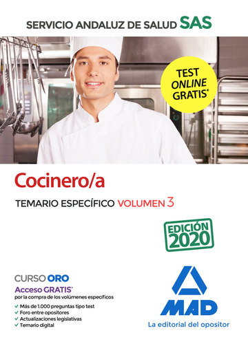 Cocinero/a Del Servicio Andaluz De Salud... (libro Original)