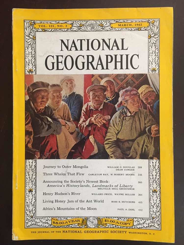 Revista National Geographic Marzo 1962