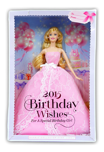 Barbie Collector Birthday Wishes Pink Label 2015