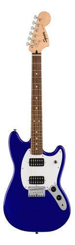 Guitarra eléctrica Squier by Fender Bullet Mustang HH de álamo imperial blue laca poliuretánica con diapasón de laurel indio