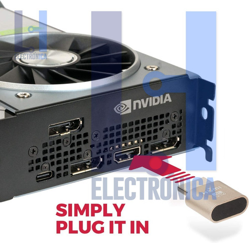 Imagen 4 de 4 de Pantalla Virtual Hdmi - Dummy /adapter Desbloquea Gpu Nvidia