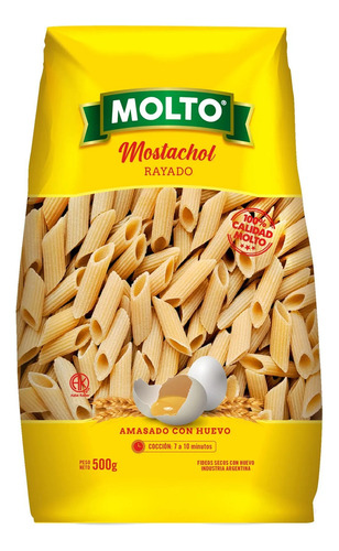 Fideos Al Huevo Molto Mostachol Rayado 500 G