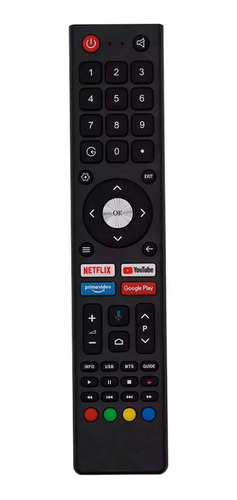 Control Remoto Para Smart Tv Jvc Con Mando De Voz Yotube 