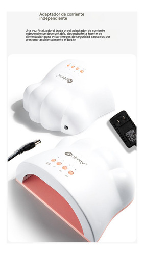 Lámpara De Uñas Uv Pata De Gato Professional Soporte 48w