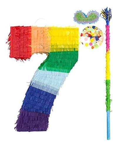 Kaimei Piñata Pequeña Con Número Para Cumpleaños