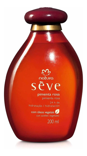 Óleo Corporal Seve Pimienta Rosa 200 Ml. Natura Brasil