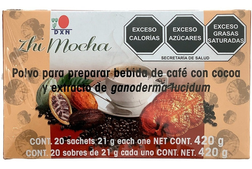 Zhi Mocha Dxn Café Con Cocoa Y Extracto De Ganoderma Lucidum