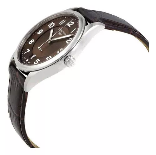 Reloj Certina Ds-4 Esfera Café Cuarzo Hombre Boleta Color del