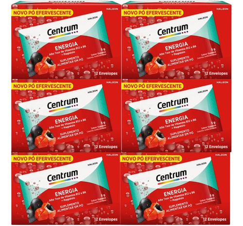 Kit Centrum Energia Com 6 Caixas De 12 Envelopes Cada
