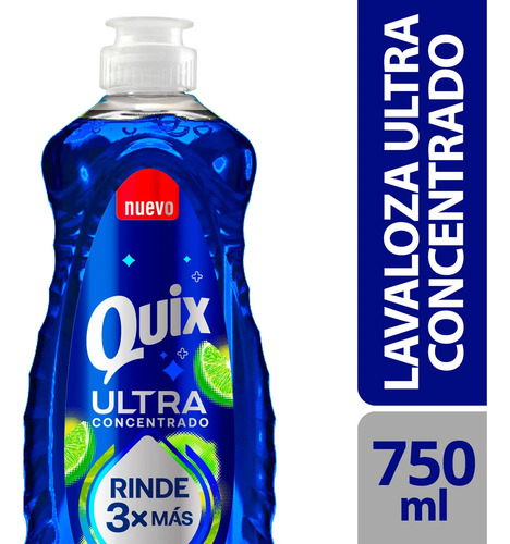 Pack X3 Lavalozas Quix Ultra Concentrado 750ml