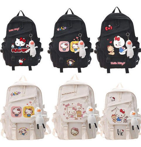 Mochila Hello Kitty Grande Capacidade Bolsas Sanrio Fofas