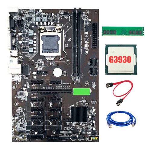 Placa Madre Minera B250 Btc, 12 Tarjetas Gráficas Pci-e16x L