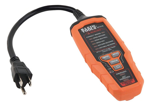 Klein Tools Rt310 - Testador de receptáculos de saída Afc