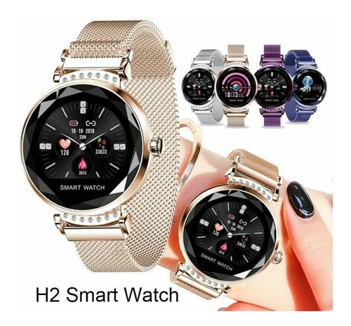 Smartwatch H2 Reloj Inteligente De Dama Lujo Android Ios