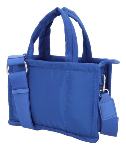 Bolso Casual Mujer Azul 855-21 Diseño de la tela Liso