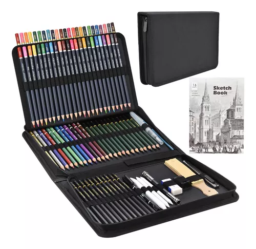 kit de dibujo,96 Juego de Lápices de Dibujo Profesionales,Colores