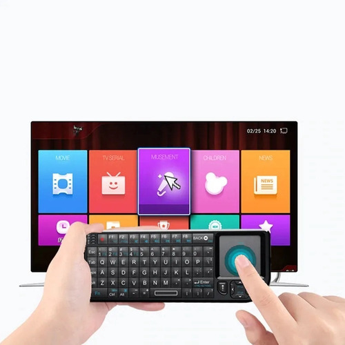 Air Mouse Controle E Teclado P/ Smart Tv Monitor Pc Com Lase