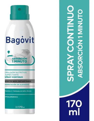 Bagóvit A Efecto Seda Spray Continuo Corporal Emulsión 170ml