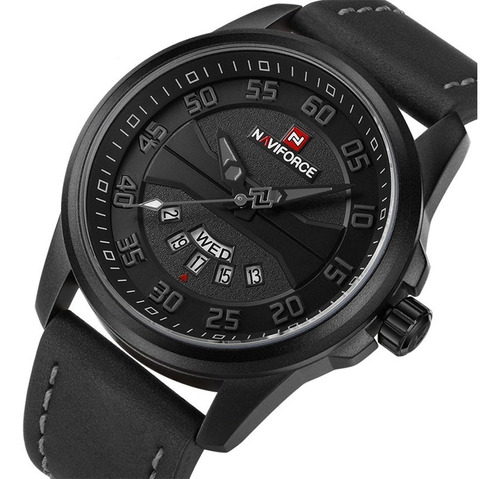 Reloj Análogo Hombre Naviforce Militar Casual Fechador .