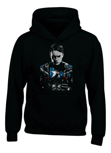 Buzo Capota Capitan America Veng Hoodie Saco Serie Black