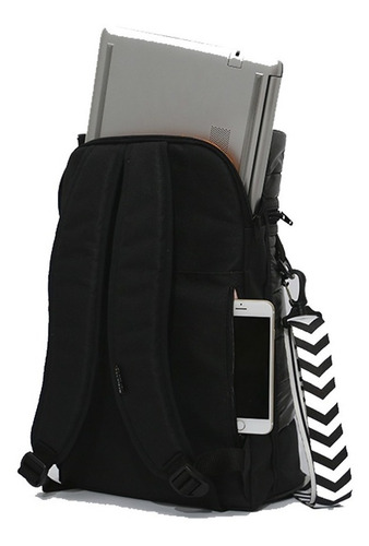 Mochila Matera Bolso Porta Notebook Premium Potosi Colores Color Negro