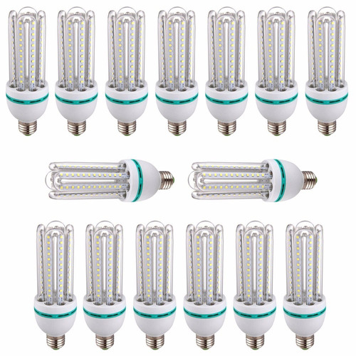 Kit 15 Lâmpadas Led 4u E27 20w Bivolt 90% Econômica 6000k