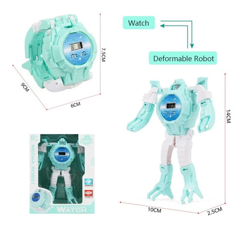 Imagen 4 de 7 de Reloj Digital Robot Transformers Para Niños. Kata Store