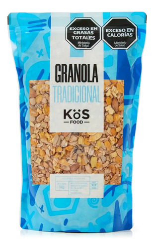 Granola Tradicional 1 Kg Kos Food Manzana Y Frutos Secos