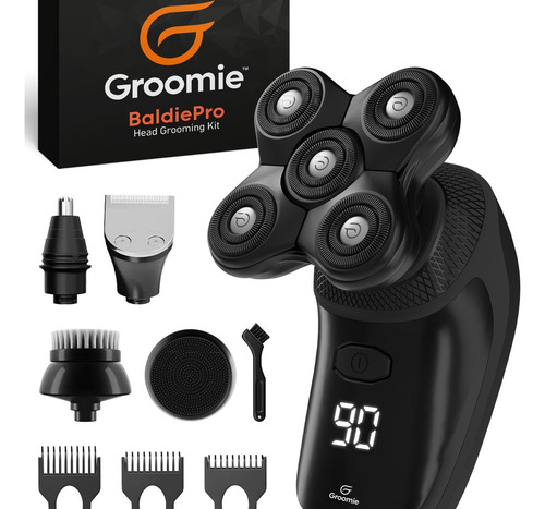 Groomie Kit Cortapelos Inalámbrico Para Cabeza Calva -