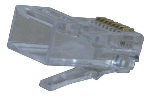 Conector Modular Plug 8x8 Rj45 Hikari - Conjunto 10 Peças
