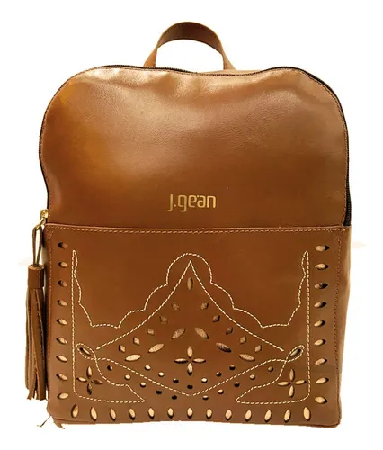 comprar Mochila Bolsa Feminina J.gean Couro Legítimo