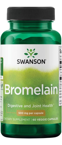  Swanson -bromelina 500mg, 60 Caps